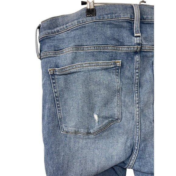 J. Crew High Rise Classic Vintage Distressed Straight Leg Jeans Women’s Size 35 - Picture 5 of 9